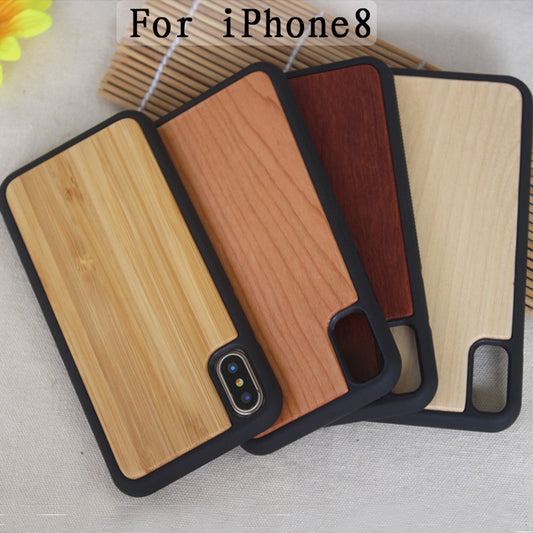 Wooden case TPU phone case